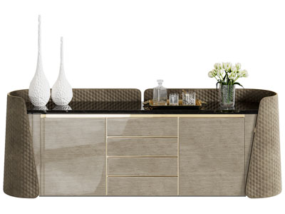 现代玄关柜 边柜3d模型 现代玄关柜 边柜