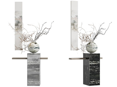 新中式花瓶花卉摆件 装饰挂画