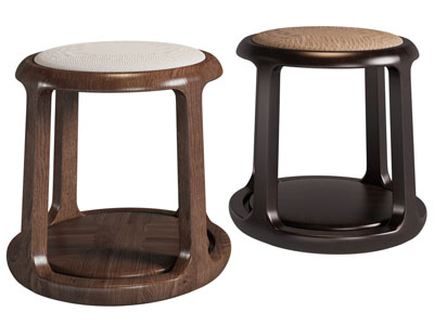 新中式圆形凳子 换鞋凳子