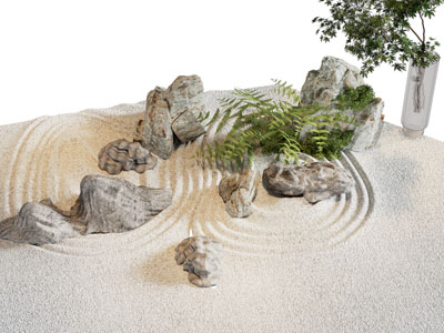 新中式假山 石子景观园艺小品