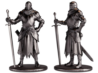 欧式身穿盔甲的战士 雕塑雕刻3d模型 欧式身穿盔甲的战士 雕塑雕刻