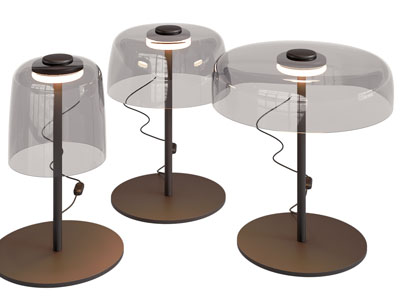 现代玻璃灯罩台灯