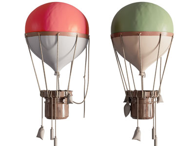 现代热气球 挂件
