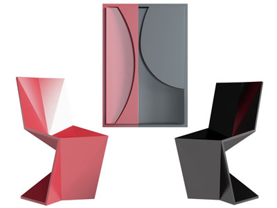 现代休闲椅子 立体装饰挂画