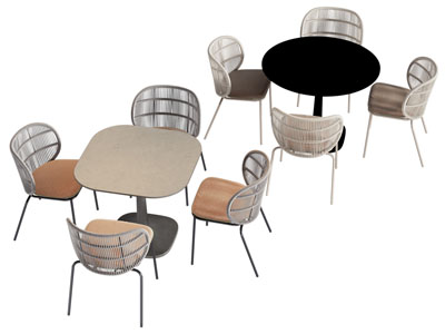 现代休闲桌椅组合