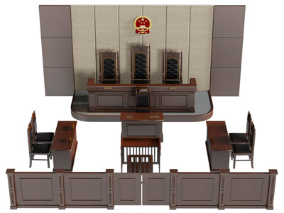 现代检察院实木办公桌椅组合