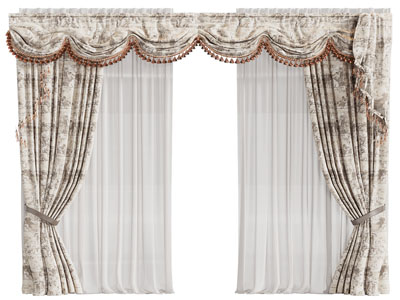 欧式布艺窗帘窗纱