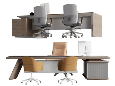 现代老板台 老板桌椅组合