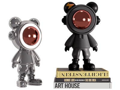 现代宇航员 书本摆件组合