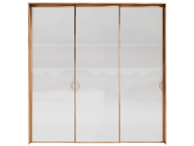 新中式玻璃推拉门