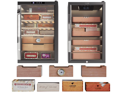 工业风loft雪茄存储柜 雪茄盒 恒温雪茄柜