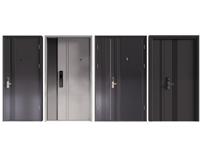 现代子母入户平开门 防盗门