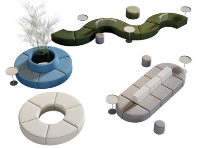 现代景观造型椅子 公共椅子