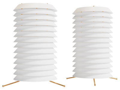 现代折叠灯罩的台灯