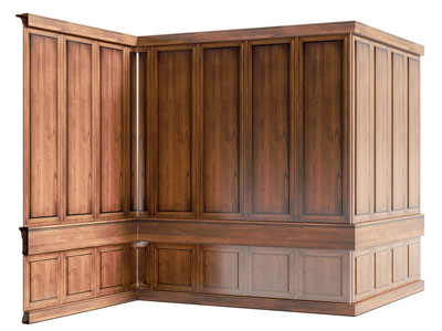 现代中古风实木护墙板 吸音板 背景墙3d模型 现代中古风实木护墙板 吸音板 背景墙