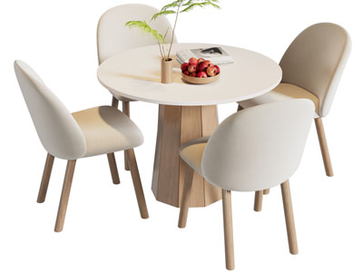 现代休闲餐桌椅组合