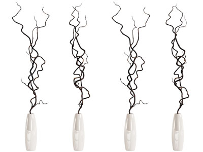 现代花瓶 枯枝摆件组合