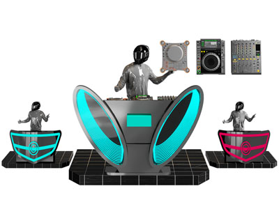 现代打碟机 DJ控制台3d模型 现代打碟机 DJ控制台