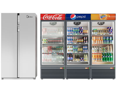 现代电冰箱 商用冰柜 冷饮柜 饮料展柜