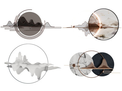 新中式墙饰挂件 壁灯