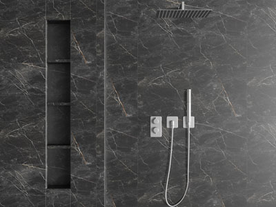 现代金属淋浴花洒