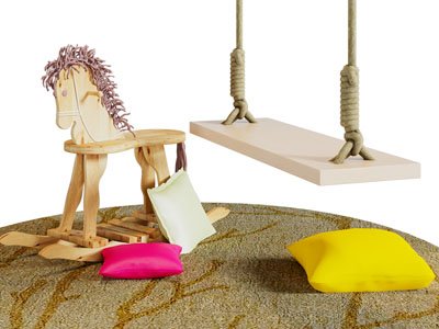 现代秋千 木马 儿童玩具