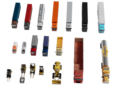 现代公共汽车 叉车 货车 油罐车