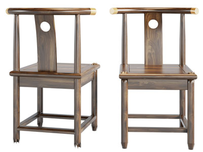 新中式实木休闲椅子 餐椅