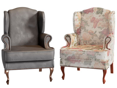 美式田园单人沙发