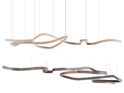 现代飘带吊灯