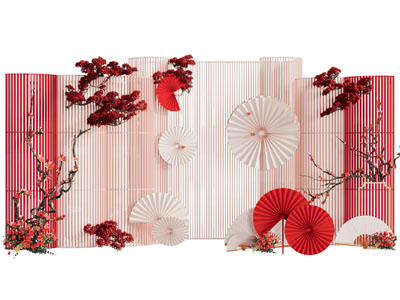 新中式节日美陈 户外装置