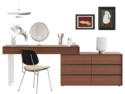 现代中古风化妆 梳妆台