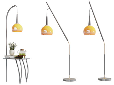 现代金属落地灯