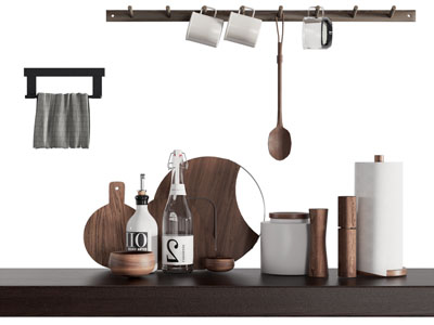 现代砧板 密封瓶厨具组合