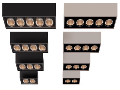 现代筒灯射灯 格栅灯