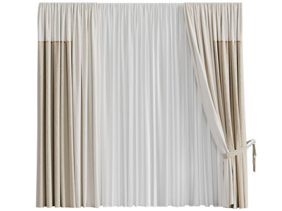 新中式窗帘窗纱