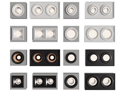 现代筒灯射灯 办公格栅灯