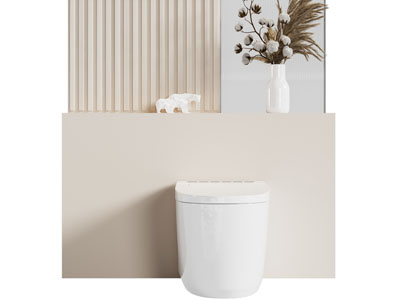 现代壁挂式马桶