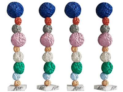 现代彩色串珠摆件组合