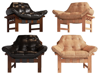 现代中古风休闲椅子