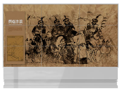 现代历史知识展览墙3d模型 现代历史知识展览墙