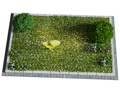 现代户外花坛花草植物景观园艺小品