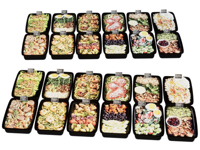 现代盒装食物 快餐 熟食 盖饭