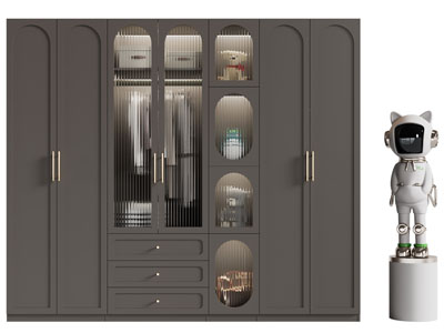 法式衣柜 宇航员雕塑摆件3d模型 法式衣柜 宇航员雕塑摆件