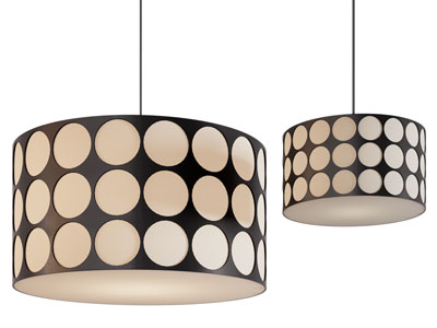 现代波点装饰的吊灯