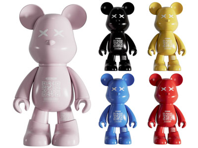 现代暴力熊雕塑雕刻摆件组合3d模型 现代暴力熊雕塑雕刻摆件组合