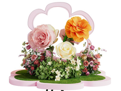 现代花束花卉美陈