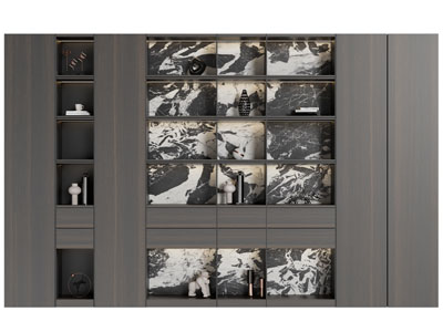 现代实木装饰柜