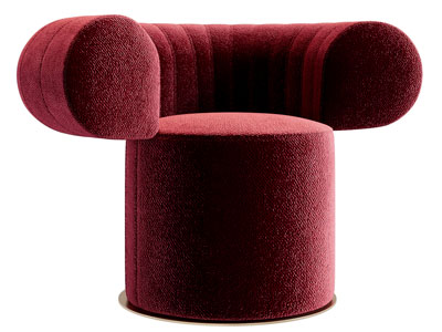 现代布艺单人沙发