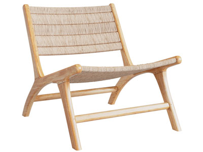 现代实木休闲椅子